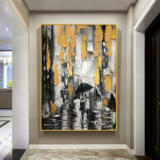 Heavy Textured Acrylic Paintings Artwork  Hand Painted Abstract Wall Art Picrure Handmade Paintings For Living Room Bedroom,31inx47in,No Frame