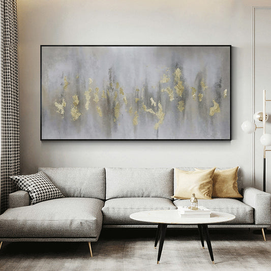 Larger Size Morden Cloud Canvas Art Colorful Abstract Oil Painting Wall Pictures for Living Room Home,27inx54in,No Frame