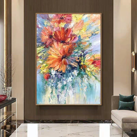 Large Abstract Art Contemporary Canvas Art Hand Painted Original Art Original Extra Large Abstract Painting Modern,31inx47in,No Frame