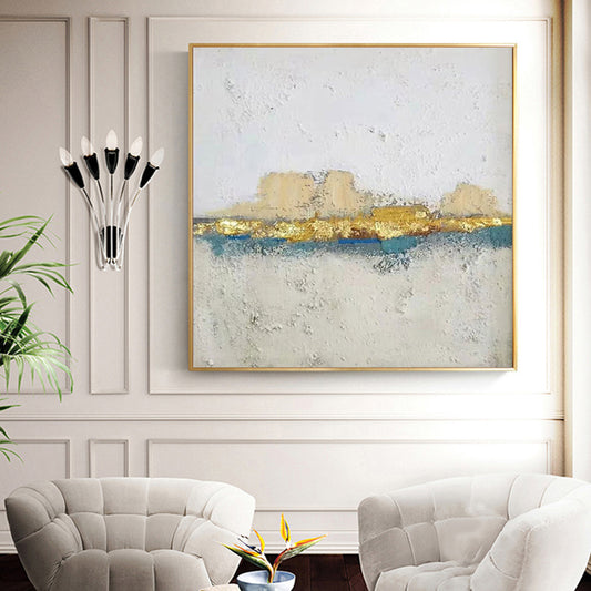 Handmade Painting Northern European-Style Restaurant Decorative Painting Hong Kong Style Abstract Modern Minimalist Triple Hangi31in,No Frame