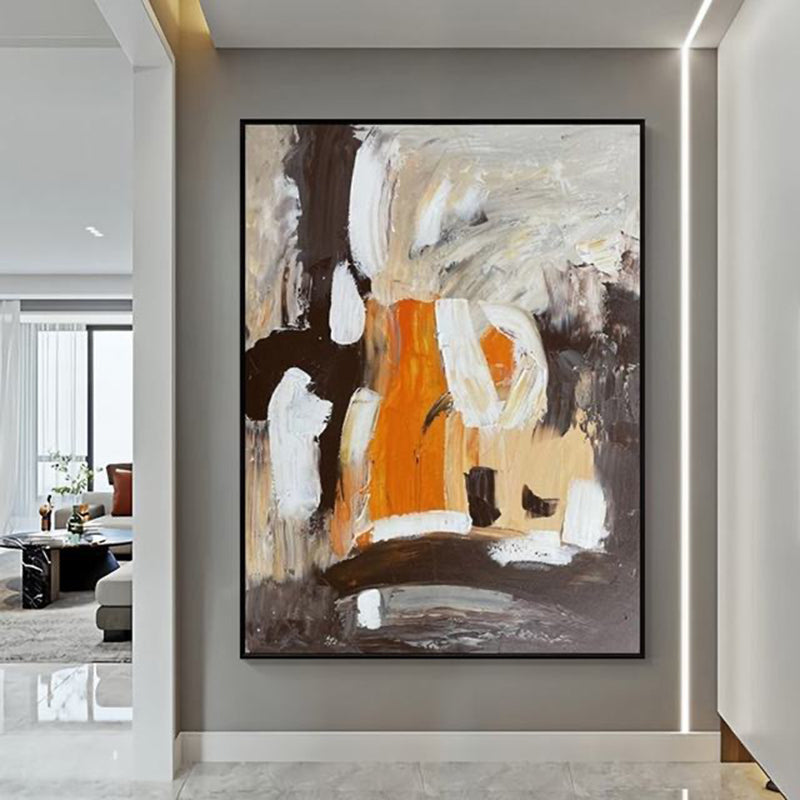Original Corridor Hand painted Oil Painting Abstract Living Room Decorative Painting Simple Wall Hanging Picture Frameless,31inx47in,No Frame