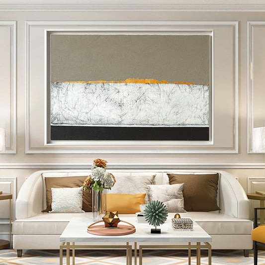 Large Modern Abstract Artwork Painting Handmade Oil Painting On Canvas Wall Painting Thick Textured Canvas Art,27inx54in,No Frame