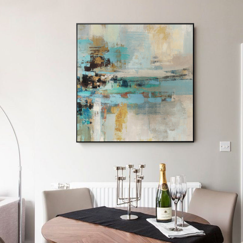 Pure hand-painted Oil Paintings Living Room Sofa Backdrop Decorative Painting Modern Minimalist Scandinavian Style Abstract Mura31in,No Frame