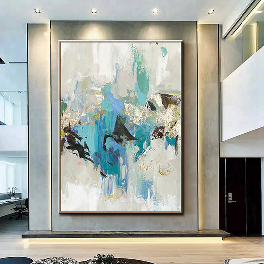 #1200Handmade Paintings Wall Art Oil Painting Black And White Abstract Picture Home Decor Canvas Painting Living
