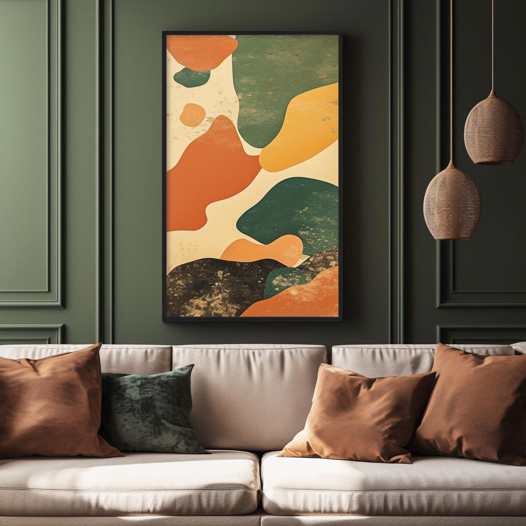 Minimalism Abstract Handmade Oil Painting Modern Home Living Room Decoration Painting,27inx54in,No Frame