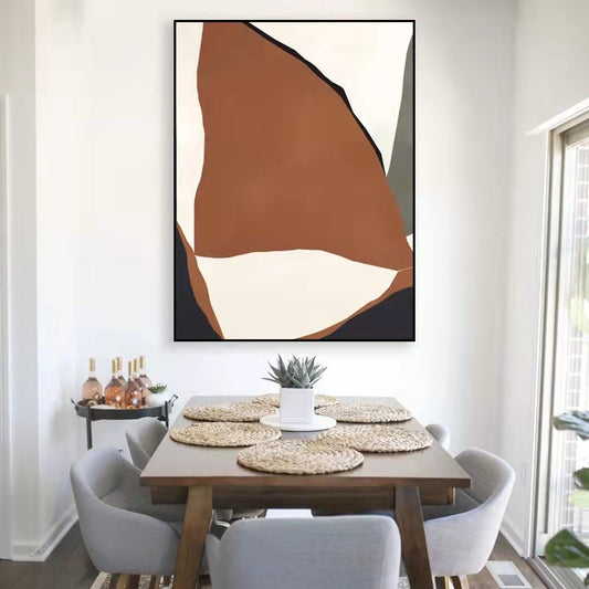 Modern Light Luxury Large Floor Vertical Hanging Paintings Living Room Dining Room Decoration Painting Abstract Hand,31inx47in,No Frame