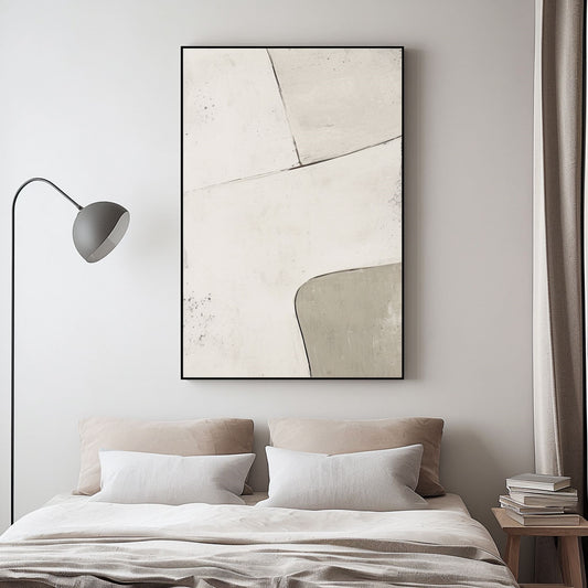Handpainted Abstract Wall Art Painting Decorative Painting Aisle Corridor Mural Mooring Hanging Paintingwhite1inx47in,No Frame