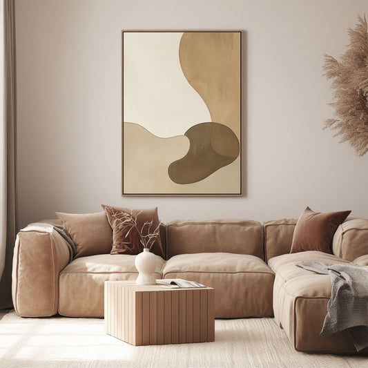 Handpainted Abstract Wall Art Painting Decorative Painting Aisle Corridor Mural Mooring Hanging Paintingwhite1inx47in,No Frame