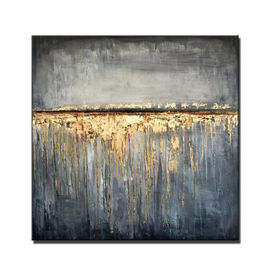 scenery Handmade Abstract Wall Art Mural Thick Texture Hand painted Oil Painting On Canvas Office Interior,31inx31in,No Frame