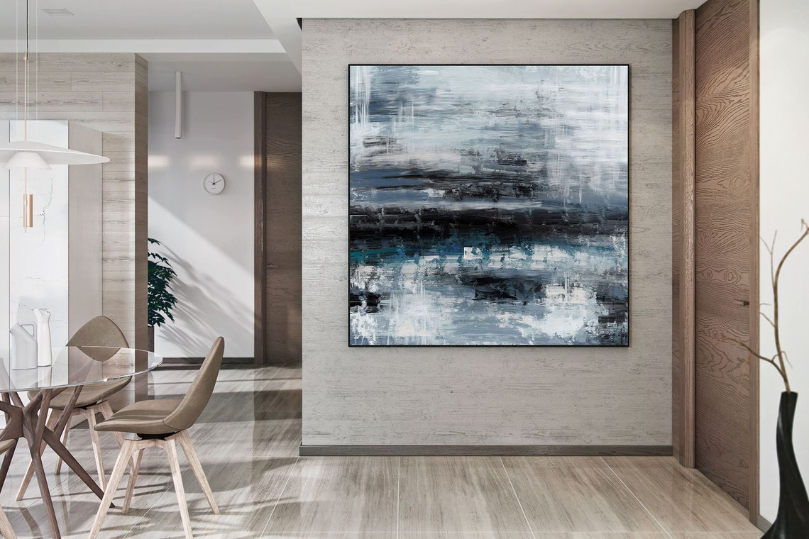 Extra Large Wall Art Textured Painting Original Painting on Canvas Modern Art Wall Decor Contemporary Art Abstract Painting Room31in,No Frame