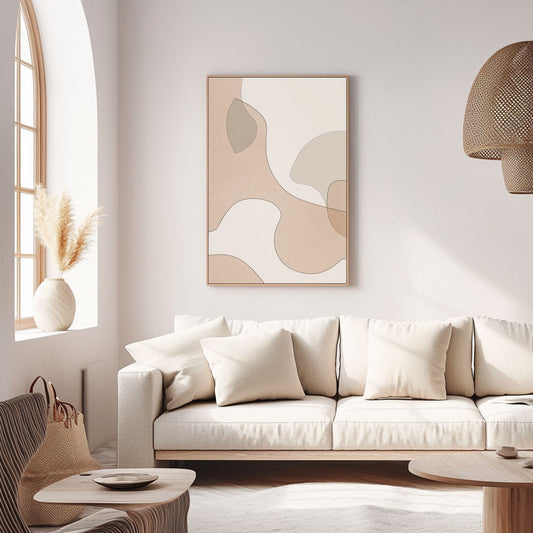 Handpainted Abstract Wall Art Painting Decorative Painting Aisle Corridor Mural Mooring Hanging Paintingwhite1inx47in,No Frame