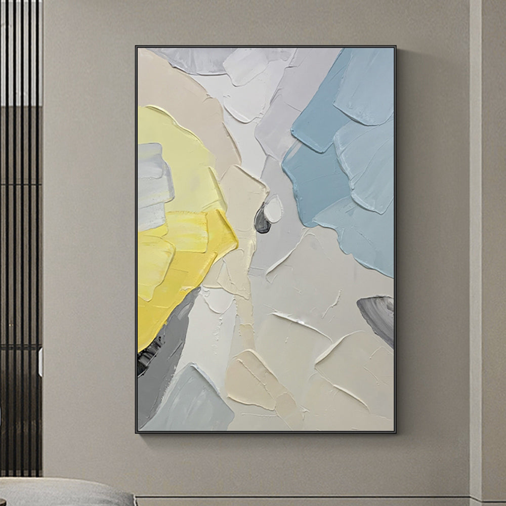 Abstract 3D Thick Wall Art Handmade Oil Painting Canvas Abstract Painting Wall Picture Art Wall Artwork For Living Room,31inx47in,No Frame