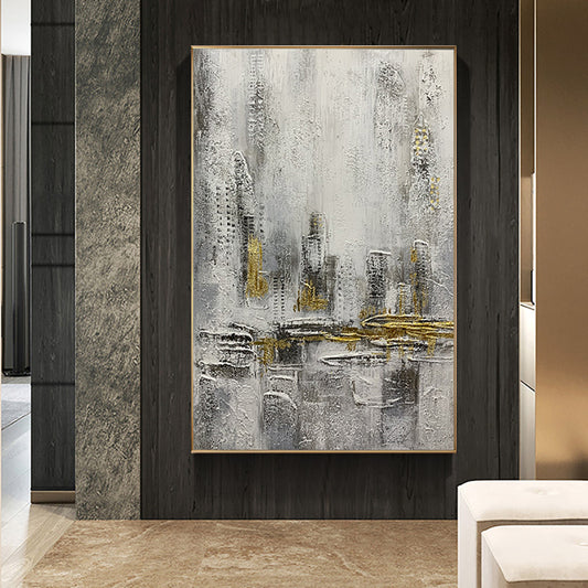Large Wall Art Abstract Oil Painting Handmade Abstract Canvas Paintings Home Office Wall Decoration Pictures Hand For Living Room,31inx47in,No Frame