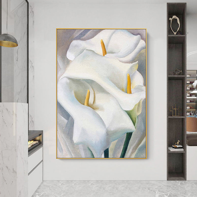 Pure Handmade Oil Painting Simple Abstract Wave Seascape On Canvas Living Room Modern Background Hanging Mural,31inx47in,No Frame
