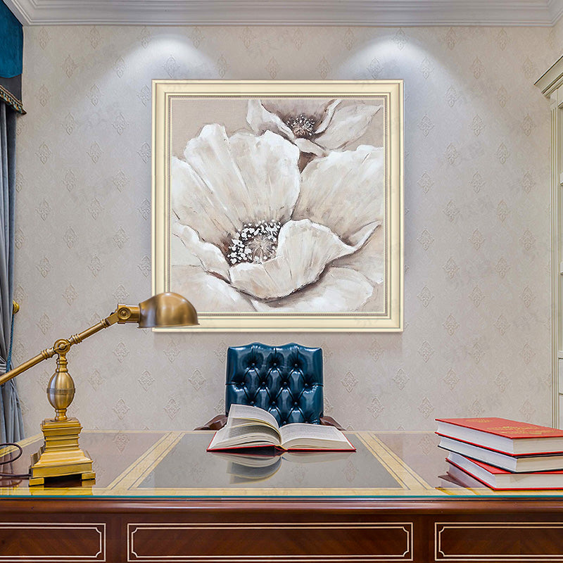European-style hand-painted Oil Painting Abstract Floral Paintings Decorative Painting Restaurant Dafen American Handmade Large31inx31in,No Frame