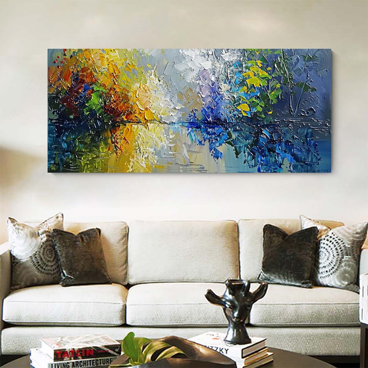 Original creation Landscape Hand painted Oil Painting Canvas Wall Art For Home Living Room Unframed/Rolled #033