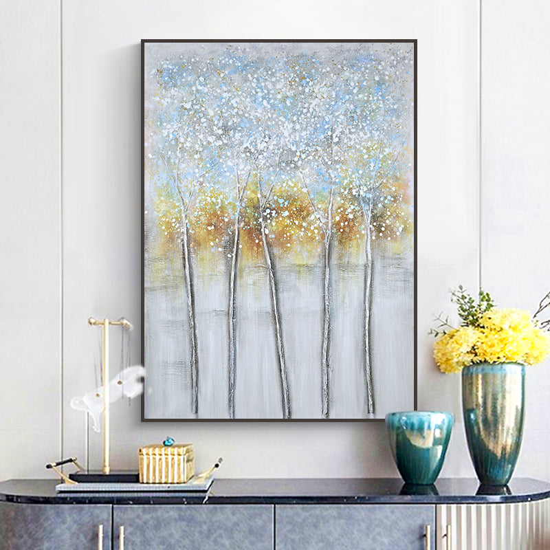 Pretty Abstract Art Oil Painting On Canvas Large Handmade Wall Art Modern Reception Room Decoration The,31inx47in,No Frame