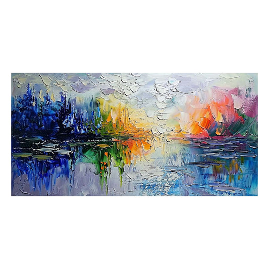 Original creation Landscape Hand painted Oil Painting Canvas Wall Art For Home Living Room Unframed/Rolled #052