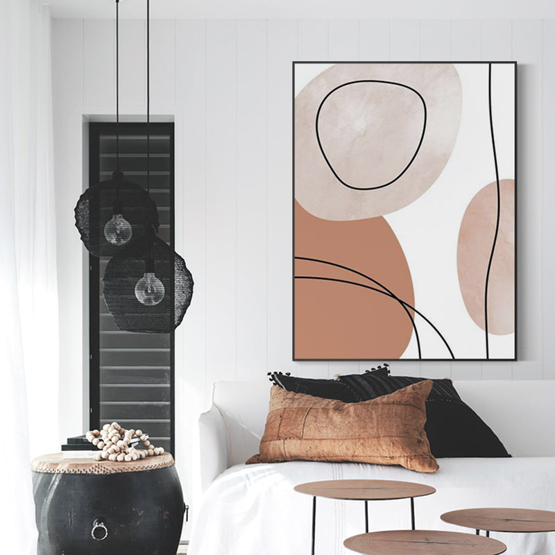 Latest Textured Gray Abstract Geometry Design  Hand painted Modern Wall Art Home Decoration Canvas Oil,27inx54in,No Frame