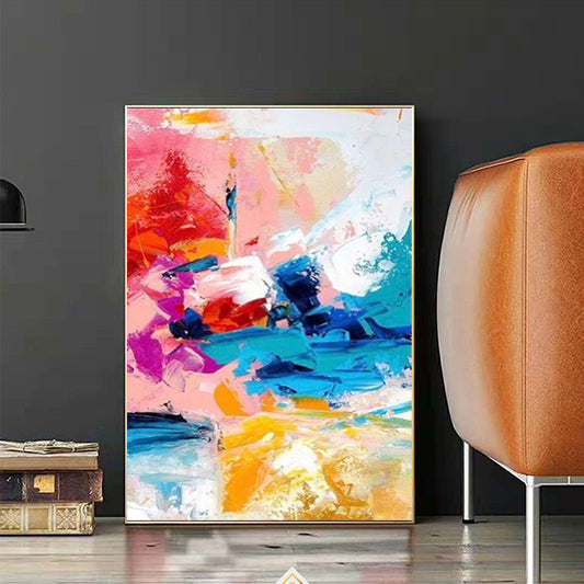 Pure Hand painted Oil Painting Large Abstract Painting Modern Minimalist Living Room Painting Decorative Painting Aisle,31inx47in,No Frame