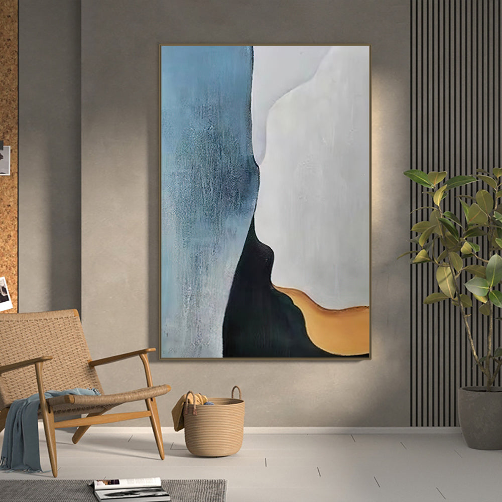 Large Wall Art Oil Painting On Canvas Handmade For Living Room Home Decor Hand Painted Abstract