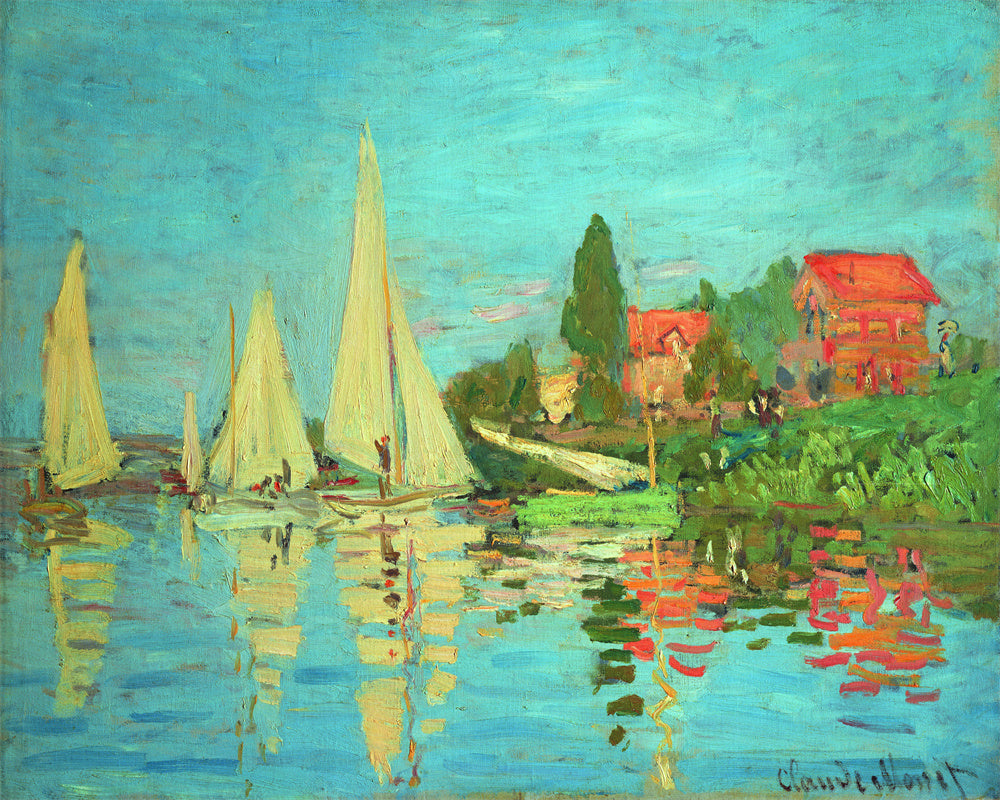Oscar-Claude Monet Hand painted Oil Painting Canvas Wall Art For Home Living Room #143