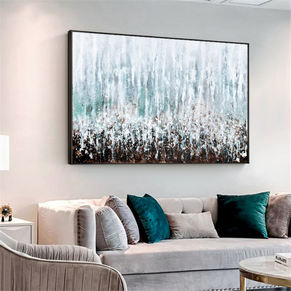 Landscape Poster Modern Hand Painted Oil Painting On Canvas Wall Art For Living Room Modern Handmade,27inx54in,No Frame