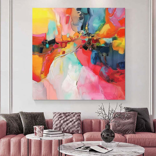 Original creation Abstract Hand painted Oil Painting Canvas Wall Art For Home Living Room Unframed/Rolled #004