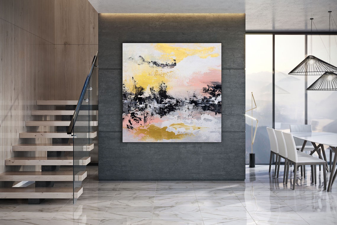 ExtraLargeWallArtPaletteKnifeArtworkOriginalPaintingonCanvasModernWallDecorContemporaryArt  31in,No Frame