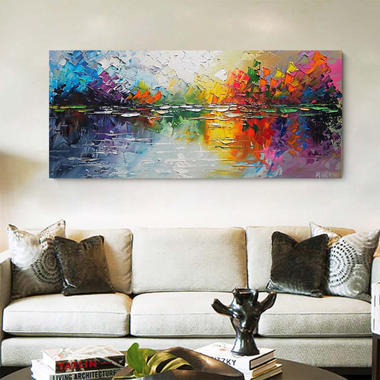 Original creation Landscape Hand painted Oil Painting Canvas Wall Art For Home Living Room Unframed/Rolled #037