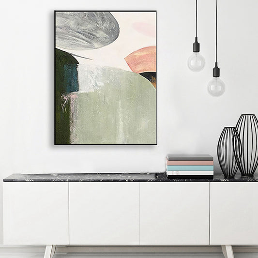Large Decorative Sheets Wall Abstract Pictures Hand Painted Wall Art Home Decorative Paintings Office Decoration Room,31inx47in,No Frame