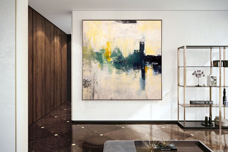 Modern Wall Art Painting On Canvas Apartment Decor Living Room Wall Art Extra Large Wall Art Abstract Painting Artwork31in,No Frame