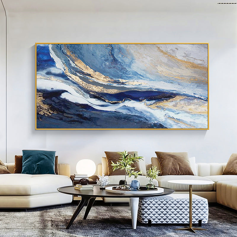 Simple Texture Painting Art Hand painted Oil Painting Modern Wall Decor Design Paintings Wall Canvas Art,27inx54in,No Frame