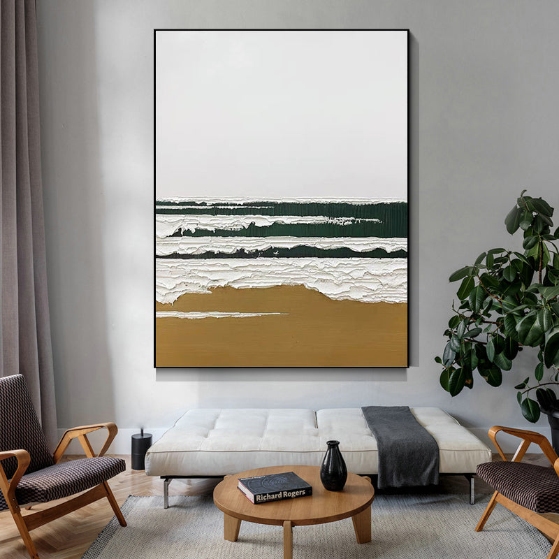 Hand Painted Abstract Oil Painting Modern Nordic Living Room Sofa Bedroom Paintings Corridor Vertical Decorative Painting ,31inx47in,No Frame