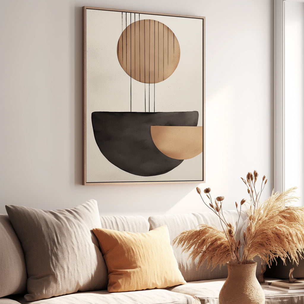 Handpainted Abstract Wall Art Painting Decorative Painting Aisle Corridor Mural Mooring Hanging Paintingblack1inx47in,No Frame