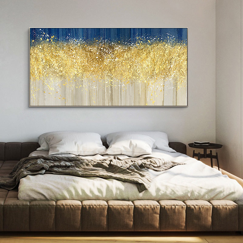 Pachira Oil Paintinghand-painted Banner American Light Luxury Living Room Sofa Backdrop Restaurant Decorative Painting Gol27inx54in,No Frame