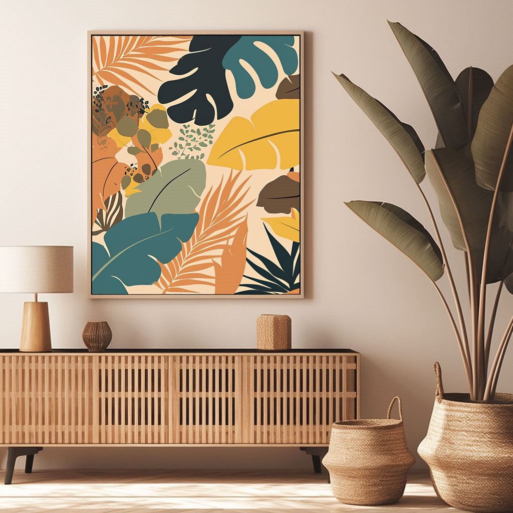 Handpainted Abstract Wall Art Painting Decorative Painting Aisle Corridor Mural Mooring Hanging Paintingyellowgreenblue1inx47in,No Frame