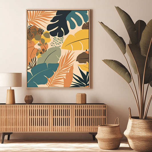 Handpainted Abstract Wall Art Painting Decorative Painting Aisle Corridor Mural Mooring Hanging Paintingyellowgreenblue1inx47in,No Frame