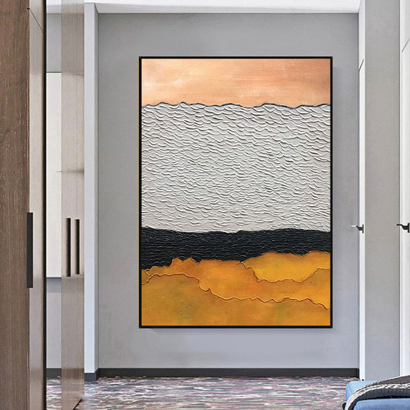 Handmade Beautiful Painting Artistic Abstract Paintings Handpainted Oil Painting On Canvas Large Modern Coffeehouse Decoration Unframed,31inx47in,No Frame