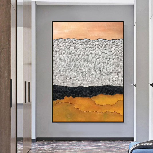 Handmade Beautiful Painting Artistic Abstract Paintings Handpainted Oil Painting On Canvas Large Modern Coffeehouse Decoration Unframed,31inx47in,No Frame