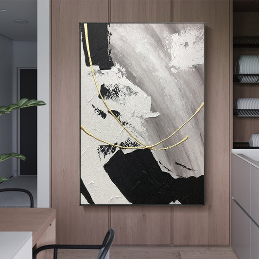 Pure hand-painted Oil Painting Abstract Modern American Art Of Decorative Painting Murals Sharp Light Luxury Handmade Custom Mur31inx31in,No Frame