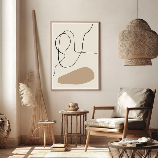 Handpainted Abstract Wall Art Painting Decorative Painting Aisle Corridor Mural Mooring Hanging Painting black 31inx47in,No Frame