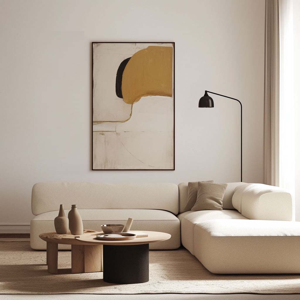 Handpainted Abstract Wall Art Painting Decorative Painting Aisle Corridor Mural Mooring Hanging Paintingwhiteblack1inx47in,No Frame