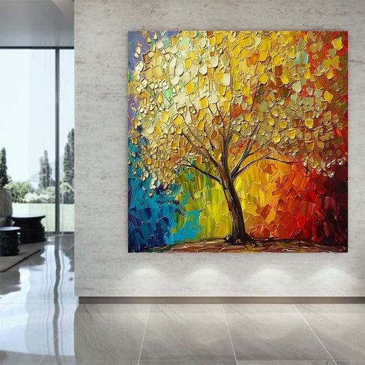 Abstract Handmade Oil Painting Modern Minimalist Home Living Room Decoration Painting,31inx31in,No Frame