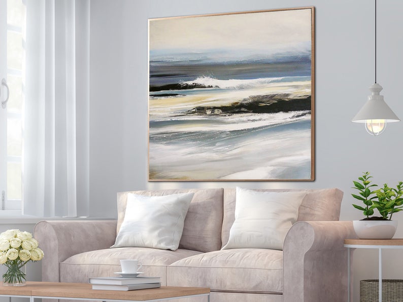 Large Painting On Canvas Abstract Canvas Wall Art Contemporary Abstract Painting Abstract Canvas Painting Living Room Wall Art31in,No Frame