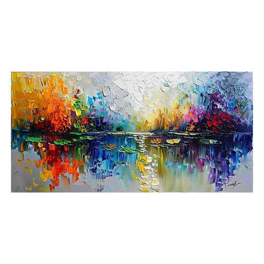 Original creation Landscape Hand painted Oil Painting Canvas Wall Art For Home Living Room Unframed/Rolled #049