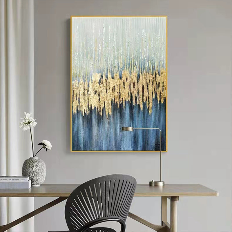 Black White Abstract Hand painted Oil Painting Living Room Aisle Decoration Painting Sofa Background Wall Hanging,31inx47in,No Frame