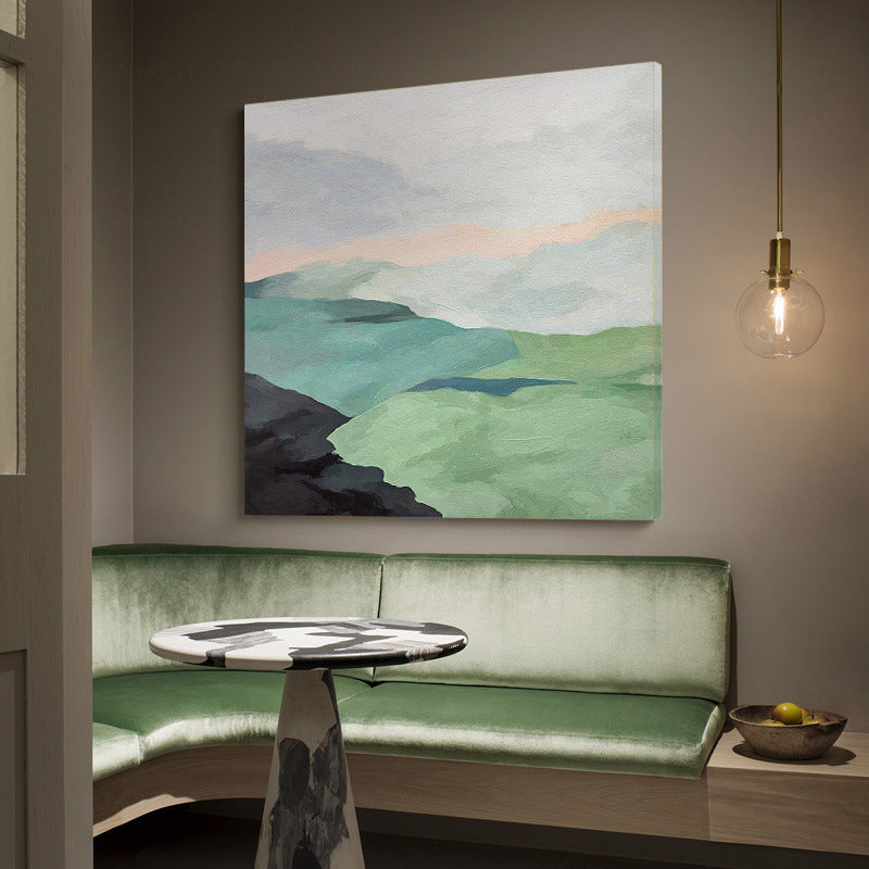 Pure Hand painted Oil Painting Modern Wall Art Living Room Oil Painting Abstract Square Painting Home