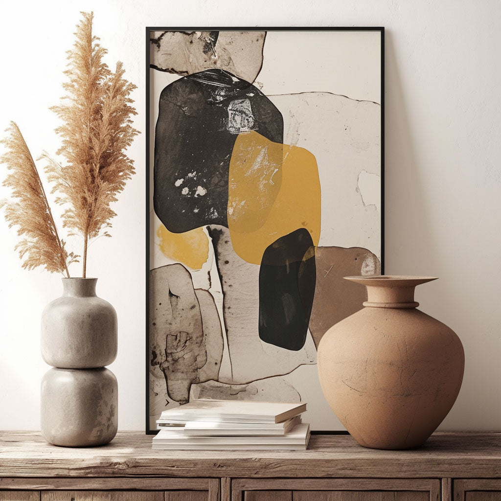 Minimalism Abstract Handmade Oil Painting Modern Home Living Room Decoration Painting,27inx54in,No Frame