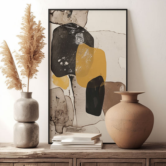 Minimalism Abstract Handmade Oil Painting Modern Home Living Room Decoration Painting,27inx54in,No Frame